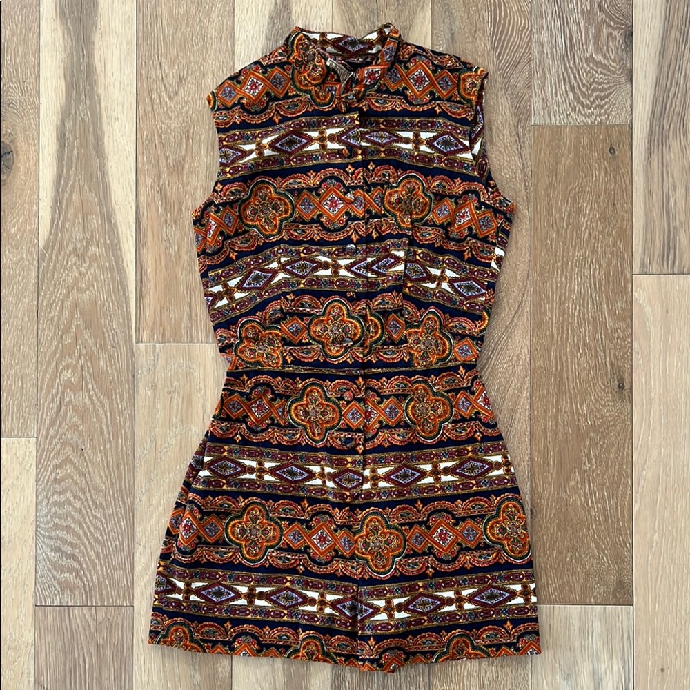 Vintage Patterned Romper